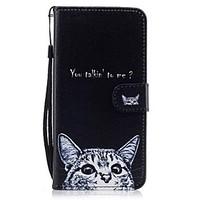 For Card Holder Wallet with Stand Flip Pattern Case Full Body Case Cat Hard PU Leather for Apple iPhone 7 Plus iPhone 7 iPhone 6s Plus/6 5C 5G