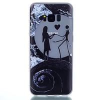 for samsung galaxy s8 plus s8 tpu material moon couple pattern luminou ...