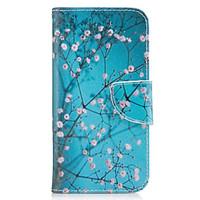For Samsung Galaxy A3(2016) A5(2017) Case Cover Plum Blossom Pattern PU Material Painted Mobile Phone Case A3(2017) A5(2016)