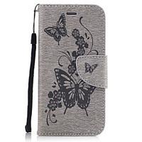 For iPhone 7Plus 7 PU Leather Material Butterfly Flower Solid Color Phone Case 6s Plus 6Plus 6S 6 SE 5s 5