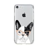 For Transparent Pattern Case Back Cover Case Cartoon Lovely Dog Soft TPU for IPhone 7 7Plus iPhone 6s 6 Plus iPhone 6s 6 iPhone 5s 5 5E 5C 4 4s