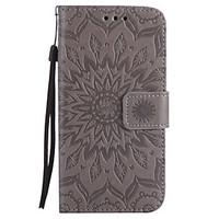 For Samsung Galaxy A5 A3 2017 PU Leather Material Sun Flower Pattern Embossed Phone Case A5 A3 2016