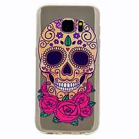 For Samsung Galaxy S8 Plus S7 Skull Pattern Soft TPU Material Phone Case for S6 S8
