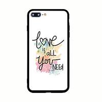 For Pattern Case Back Cover Case Word Phrase Hard Acrylic for iPhone 7 Plus 7 6s Plus 6 Plus 6s 5s 5 SE