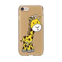 For Transparent Pattern Case Back Cover Case Cartoon Giraffe Soft TPU for IPhone 7 7Plus iPhone 6s 6 Plus iPhone 6s 6 iPhone 5s 5 5E 5C