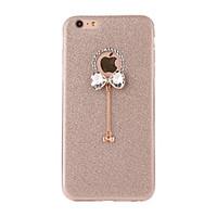 For iPone 7 7 Plus 6S 6 Plus SE 5S Case Cover Flash Powder Series DIY Bow Tie Diamond Pendant TPU Material Phone Case