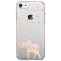For Ultra Thin Transparent Case Back Cover Case Elephant Soft TPU for iPhone 7 Plus 7 6s Plus 6 Plus 6s 6 SE 5S 5