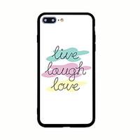 for pattern case back cover case word phrase hard acrylic for iphone 7 ...
