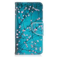 For Samsung Galaxy J3(2016) J5(2016) Case Cover Plum Blossom Pattern PU Material Painted Mobile Phone Case J3 Prime