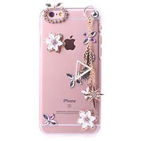 For IPhone 7 Pattern Case Back Cover Case DIY Diamond with Ornaments Flower for IPhone 6s/6/6 Plus/7/7Plus