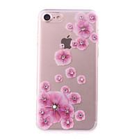 For IPhone 7 Pattern Case Back Cover Case Diamond Plum Blossom DIY Pattern for IPhone 6s/6/6 Plus/7/7Plus/SE/5s/5