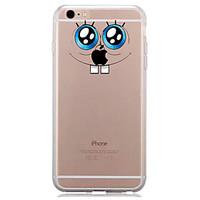 For IPhone 7 Case Back Cover Case TPU Big Eyes Playing with Apple Logo Pattern for iPhone 7/ 7 Plus 6s/ 6 /6s Plus / 6 Plus/ SE / 5s / 5 /5C/ 4/4s