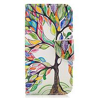 For Samsung Galaxy A3(2016) A5(2017) Case Cover Tree Pattern PU Material Painted Mobile Phone Case A3(2017) A5(2016)