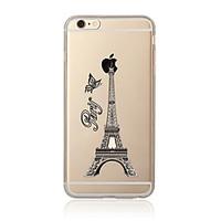 For Pattern Case Back Cover Case Eiffel Tower Soft TPU for Apple iPhone 7 Plus iPhone 7 iPhone 6s Plus/6 Plus iPhone 6s/6 iPhone SE/5s/5