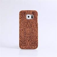 For Samsung Galaxy S7 edge S6 Case Cover God Totem Pattern Case Back Cover Case Hard Solid Wooden S7 S6 edge