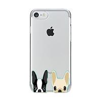 For Transparent Pattern Case Back Cover Case Cartoon Lovely Dog Soft TPU for IPhone 7 7Plus iPhone 6s 6 Plus iPhone 6s 6 iPhone 5s 5 5E 5C 4 4s