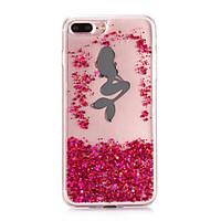 For IPhone 7 Pattern Case Back Cover Case Quicksand Mermaid Pattern for IPhone 6s 6 Plus 5s 5