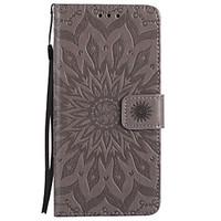 For iPhone 7 Plus 7 PU Leather Material Sun Flower Pattern Embossed Phone Case 6s Plus 6 Plus 6S 6 SE 5s 5