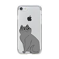 for transparent pattern case back cover case cartoon lovely cat soft t ...