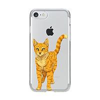 For Transparent Pattern Case Back Cover Case Cartoon Lovely Cat Soft TPU for IPhone 7 7Plus iPhone 6s 6 Plus iPhone 6s 6 iPhone 5s 5 5E 5C 4 4s