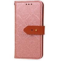 For Card Holder Wallet with Stand Flip Embossed Pattern Case Full Body Case PU Leather for iPhone 7 Plus iPhone 7 6s Plus 6 Plus 6 5SE 5C 5S 4S 4G