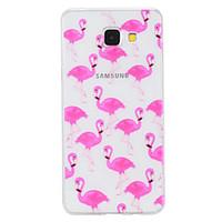 For Samsung Galaxy A3 (2017) A5 (2017) Case Cover Flamingo Pattern Painted High Penetration TPU Material Phone Case