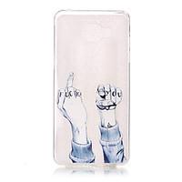 For Samsung Galaxy A3(2017) A5(2017) Case Cover Transparent Pattern Back Cover Word Phrase Soft TPU A7(2017) A7(2016) A5(2016) A3(2016)