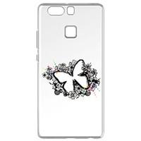 For Huawei P9 Pattern Case Back Cover Case Retro Butterfly Soft TPU for Huawei P9 / P9 Lite / P8 / P8 Lite