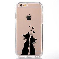 For Transparent Pattern Case Back Cover Case Lovely Cat Soft TPU for IPhone 7 7 Plus iPhone 6s 6 Plus iPhone 6s 6 iPhone 5s 5 5E 5C 4 4s