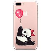 For Apple iPhone 7 7 Plus 6s 6 Plus Case Cover Balloon Panda Pattern Painted High Penetration TPU Material Soft Case Phone Case