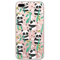 For Apple iPhone 7 7 Plus 6s 6 Plus Case Cover Panda Pattern Painted High Penetration TPU Material Soft Case Phone Case