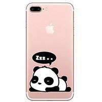 For Apple iPhone 7 7 Plus 6s 6 Plus Case Cover Panda Pattern Painted High Penetration TPU Material Soft Case Phone Case