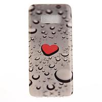 For Samsung Galaxy S8 Plus S8 Case Cover Love Water Drops Pattern HD Painted TPU Material IMD Process Phone Case S7 edge S7 S6 edge S6