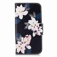 For Samsung Galaxy A3(2017) A5(2017) Card Holder Wallet with Stand Flip Pattern Case Full Body Case Flower Hard PU Leather