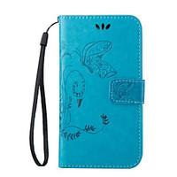 For Samsung Galaxy Case Card Holder / with Stand / Flip / Embossed / Magnetic Case Full Body Case Butterfly PU Leather SamsungA7(2016) /