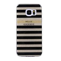 For Samsung Galaxy S8 S8 Plus Case Cove Stripe Pattern Flash Powder IMD Process TPU Material Phone Case S7 S6 Edge