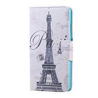 For Huawei Case Wallet / Card Holder / with Stand Case Full Body Case Eiffel Tower Hard PU Leather Huawei Huawei Honor 5X