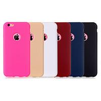 For iPhone 7 7 Plus 6s 6 Plus Back Cover Case Solid Color Soft TPU