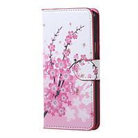 For Samsung Galaxy Case with Stand / Flip Case Full Body Case Flower PU Leather Samsung J5 (2016)