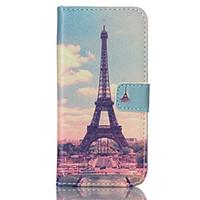 For Samsung Galaxy Case Card Holder / Wallet / with Stand / Flip Case Full Body Case Eiffel Tower PU Leather SamsungS6 edge / S6 / S5