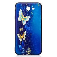 For Samsung Galaxy J5(2017) J3(2017) Case Cover Butterfly Pattern Painted Embossed Feel TPU Soft Case Phone Case J510 J710 J310 J7(2017)