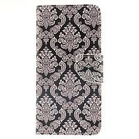 For Samsung Galaxy Note Wallet / Card Holder / with Stand / Flip Case Full Body Case Flower PU Leather Samsung Note 5