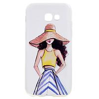 For Samsung Galaxy A5(2017) A3(2017) Phone Case Fashion Girl Pattern Soft TPU Material Phone Case