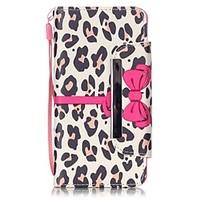 For Samsung Galaxy Case Card Holder / with Stand / Flip / Pattern / Magnetic Case Full Body Case Leopard Print PU Leather Samsung A3(2016)