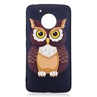 For Motorola Moto G5 Plus Case Cover Owl Pattern Relief Back Cover Soft TPU