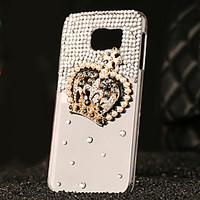 For Samsung Galaxy Case Rhinestone / Transparent Case Back Cover Case 3D Cartoon PC Samsung S6 edge plus / S6 edge / S6