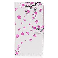 for Samsung Galaxy s8 s8 Plus Case Cover Peach Blossom Pattern PU Material Card Sten Twallet Phone Case S7 S6 S5 S7edge S6edge