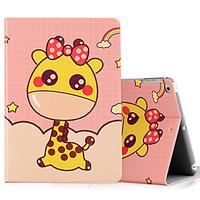 For Apple iPad (2017) iPad Air 2 iPad Air Case Cover Shockproof with Stand Flip Pattern Full Body Case Animal Cartoon Hard PU Leather