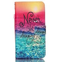 For Samsung Galaxy Note Card Holder / Wallet / with Stand / Flip Case Full Body Case Word / Phrase PU Leather Samsung Note 5 / Note 4