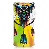 For Glow in the Dark IMD Case Back Cover Case Wind chimes owl Soft TPU for Apple iPhone 7 Plus 7 6s Plus 6 Plus 6s 6 SE 5 S5 5C